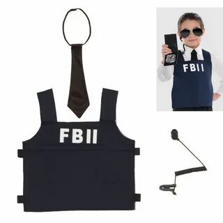 Child FBII Agent Kit Police costume kids, Diy costumes kids,