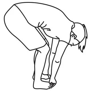 Bend Touching Nose Toes Balancing Challenges Holding Knees P