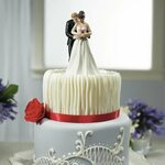 Weddingstar Rose Bride And Groom Cake Topper Wayfair