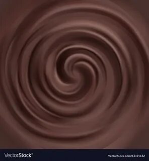 Liquid chocolate swirl background Royalty Free Vector Image