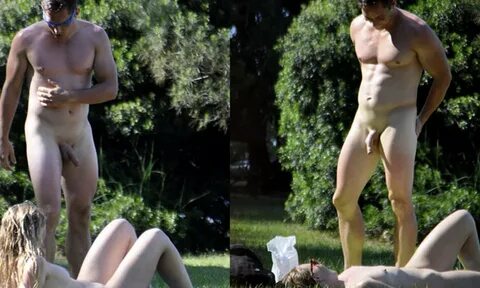 Straight guy caught naked in a park - Spycamfromguys, hidden