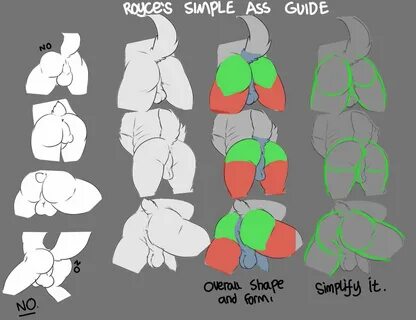 royce בטוויטר: "A brief and simple guide on how I draw butts