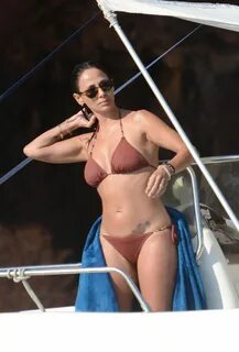 NATALIE IMBRUGLIA in Bikini on a Boat in Sicily 07/08/2016 -