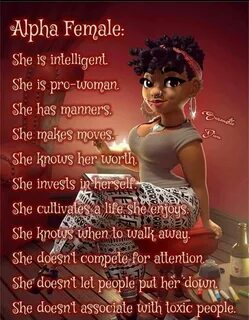 Alpha Female Black women quotes, Strong women quotes, Woman 