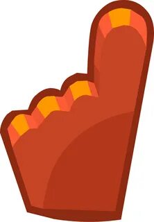 Download HD Penguin Cup 2014 Emoticons Red Foam Finger - Emo