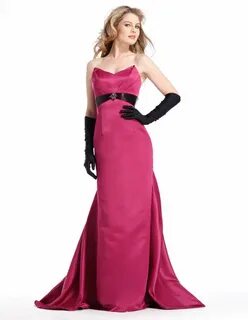 Clarisse Formal Dress 1389 - Berry strapless trumpet prom dr