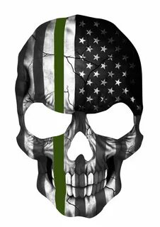 Punisher Skull Green Line / More about punisher skull blue l