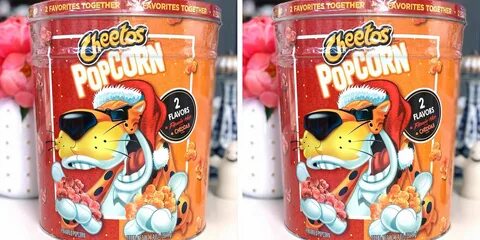 The New Cheetos Holiday Popcorn Tin Is Filled With Two Flavo