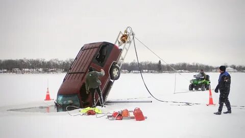 Here’s what happens after a vehicle breaks through ice and s