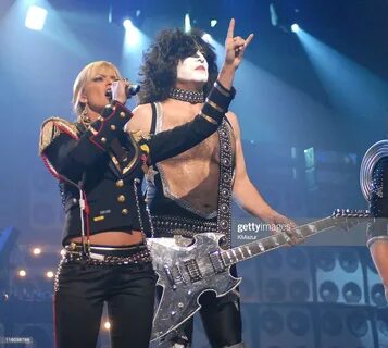 Jaime Pressly, host, and Paul Stanley of KISS during 2006 VH