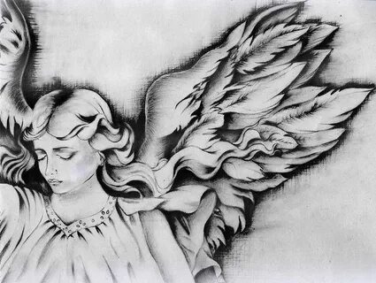 Pencil Sketches Of Angel Wings Images & Pictures - Becuo Ang