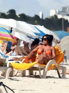 Maripily Rivera in a Bikini at the Beach in Miami 10/14/2019.