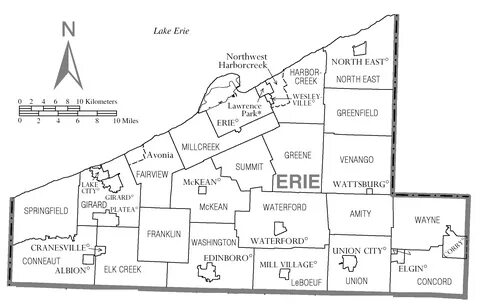 File:Map of Erie County, Pennsylvania.png - Wikimedia Common