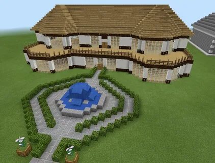 Minecraft Realistic House with Balcony Deck Wood Minecraft h