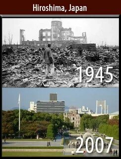 Same Place Different Years Hiroshima, Japan history, World c