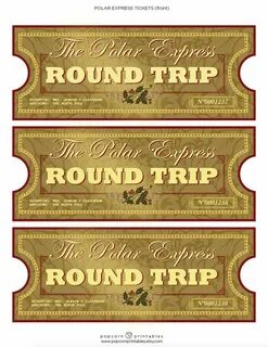 Polar Express Tickets Instant Download PDF File School Etsy 