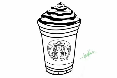Starbucks Frappuccino Coloring Pages in 2020 Starbucks frapp