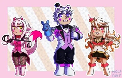 #FNAF Funtime foxy/Funtime Freddy/Funtime Chica Anime fnaf, 