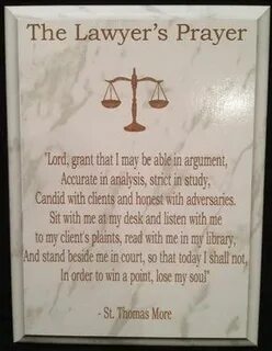 Lawyer Prayer Plaque- (Lawyer Plaque, Lawyer Prayer, Attorne