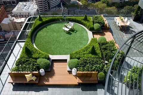 Easy Install Rooftop Gardens Terrace India - Cute Homes #109