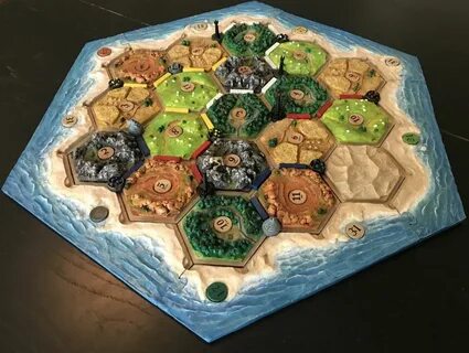 I made a 3D Catan set with LOTR-themed cities #handmade #cra