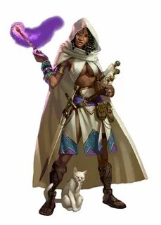 Female Human Wizard or Witch - Pathfinder PFRPG DND D&D 3.5 