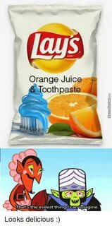 Lays Orange Juice & Toothpaste That's the Evilest Thing IEan