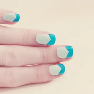 Chevron Tip Nails (With images) Nail tips, French tip nails