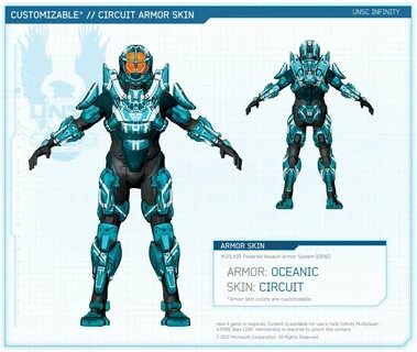 Oceanic Armor - Halo 4 Minecraft Skin