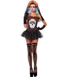 New Leg Avenue 85347 Sugar Skull Bustier Sugar skull costume