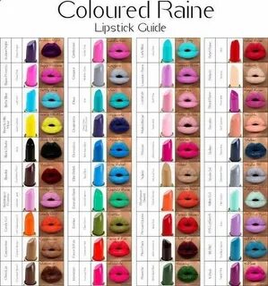 Coloured Raine lipsticks for absolutely opaque lips. Opaque 