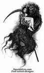Image result for female grim reaper tattoos Reaper tattoo, S