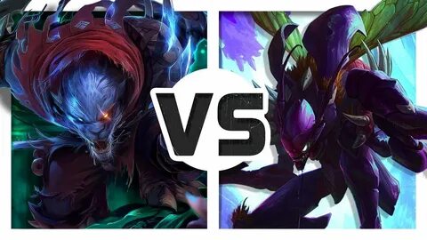 LOL 1 LEVEL FİGHTS #2 KHA ZİX VS RENGAR - YouTube