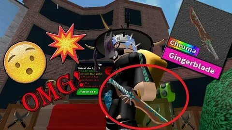 Getting The Chroma Gingerblade! ROBLOX MM2 - YouTube