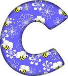 Christmas Alphabet Letter C Clipart - Large Size Png Image -
