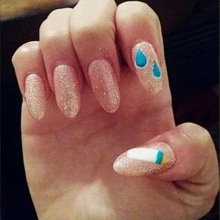 Melanie Martinez Nails Nails, Pink glitter nails, Cute nails