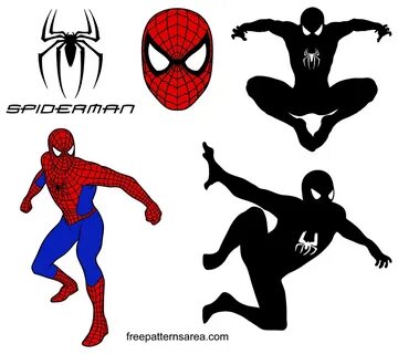 Spider-Man Logo Symbol and Silhouette Vectors FreePatternsAr
