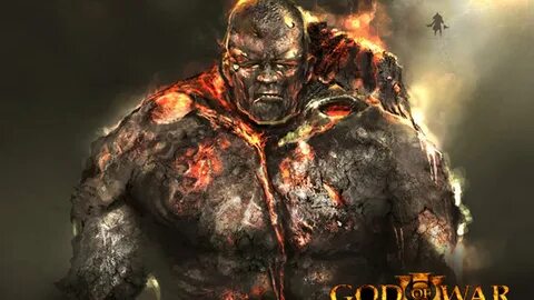 Concept Art: God Of War III's Fire Titan.