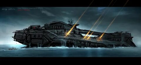 Battleship Concept Art by George Hull
