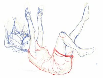 Drawing Falling Pose Reference - Bomdia Wallpaper