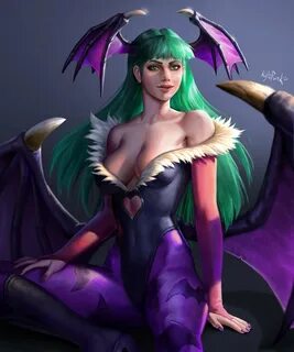 KylePunkArt *COMMISSIONS Closed* в Твиттере: "Morrigan Aensl