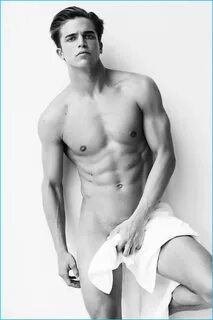 River Viiperi Snapped for Mario Testino Towel Series