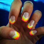 Top 10 Striped Nail Designs Neon nails, Fun nails, Striped n