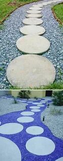 Use recycled blue glass or concrete crush as filler between 