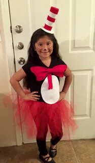 Homemade Cat in the Hat costume Diy costumes kids, Dr seuss 