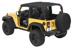 Jeep JK Unlimited Header Bikini Top Safari-Style 07-17 Jeep 