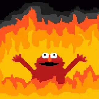 Elmo Pixel Art GIF - Elmo Pixel Art Fire - Discover & Share 