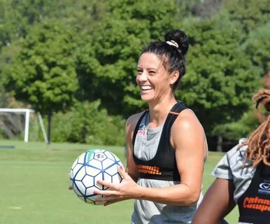 Ali Krieger, Washington Spirit training. (Twitter) Womens so