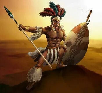 "Zulu Warrior", by Superadaptoid. Zulu warrior, Warrior draw