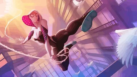 2048x1152 Spider Gwen Digital Artwork 4k 2048x1152 Resolutio